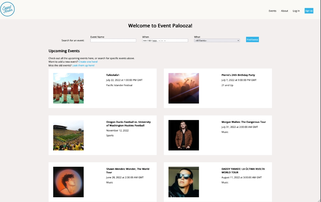 screenshot of project plant pet homepage